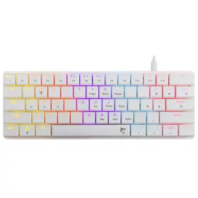  White Shark GK-006211-W/R-US NAGAMAKI vezetékes mechanikus (Red switch) gamer billentyűzet - fehér - US