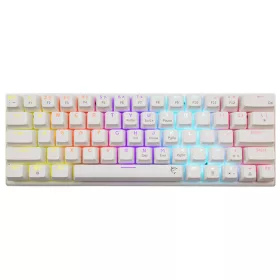   White Shark GK-002211V2-W/R-US WAKIZASHI-2 vezetékes mechanikus gamer billentyűzet - fehér - US