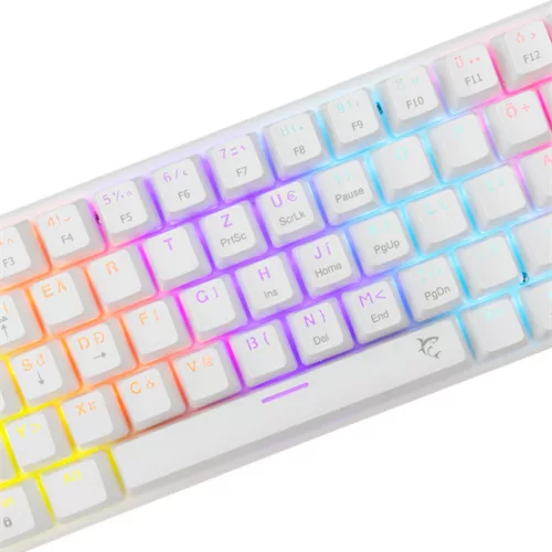 White Shark GK-002223V2-W/BL-HU WAKIZASHI-2 vezetékes mechanikus gamer billentyűzet - fehér - HU