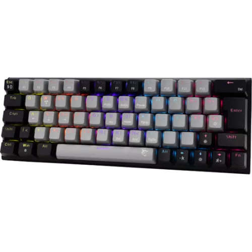 White Shark GK-002723V2-G-B/BL-HU WAKIZASHI-2 vezetékes mechanikus gamer billentyűzet - szürke/fekete - HU /kék/