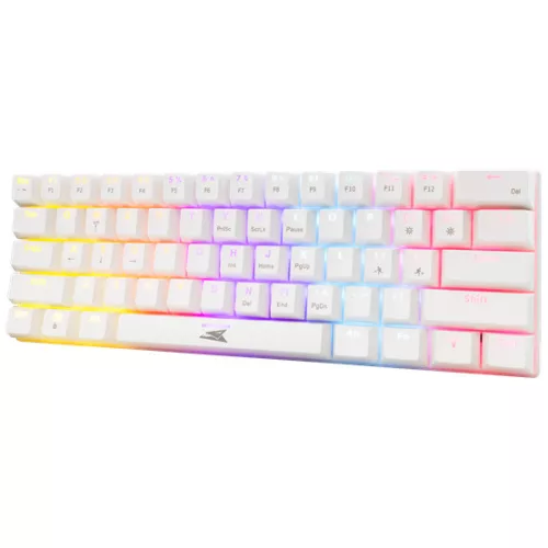 Baracuda BGK-03211W/R-US DOLPHIN-W - Mechanikus gamer billentyűzet piros kapcsolóval - Fehér - US