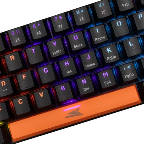 Baracuda BGK-03121B/BL-US DOLPHIN-B - Mechanikus gamer billentyűzet kék kapcsolóval - Fekete - US