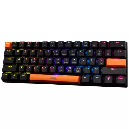 Baracuda BGK-03111B/R-US DOLPHIN-B - Mechanikus gamer billentyűzet piros kapcsolóval - Fekete - US