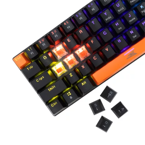 Baracuda BGK-03111B/R-US DOLPHIN-B - Mechanikus gamer billentyűzet piros kapcsolóval - Fekete - US