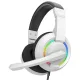 Baracuda BGH-021W HYDRA-W gamer fejhallgató mikrofonnal - RGB - fehér