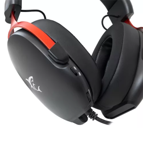 White Shark GH-2445B FOX gamer fejhallgató mikrofonnal - fekete