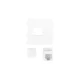 Lanberg 45x45mm beépítőkeret 1xRJ45 CAT.6 UTP keystone modullal, fehér