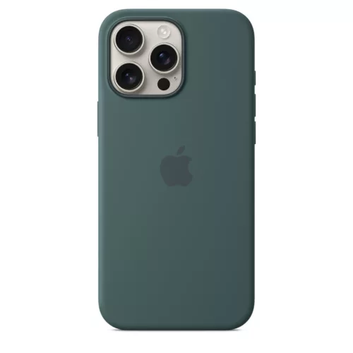 Apple iPhone 16 Pro Max Silicone Case with MagSafe - Lake Green (Seasonal)