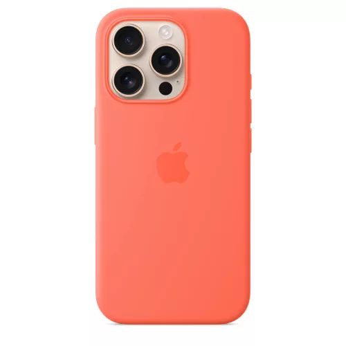 Apple iPhone 16 Pro Silicone Case with MagSafe - Tangerine (SEASONAL)