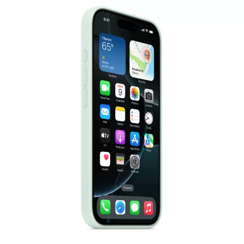 Apple iPhone 16 Pro Silicone Case with MagSafe - Aquamarine (SEASONAL)