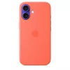 Apple iPhone 16 Silicone Case with MagSafe - Tangerine (SEASONAL)