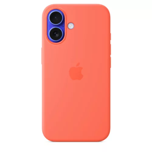 Apple iPhone 16 Silicone Case with MagSafe - Tangerine (SEASONAL)