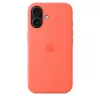 Apple iPhone 16 Silicone Case with MagSafe - Tangerine (SEASONAL)