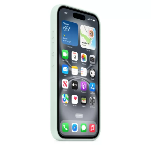 Apple iPhone 16 Silicone Case with MagSafe - Aquamarine (SEASONAL)
