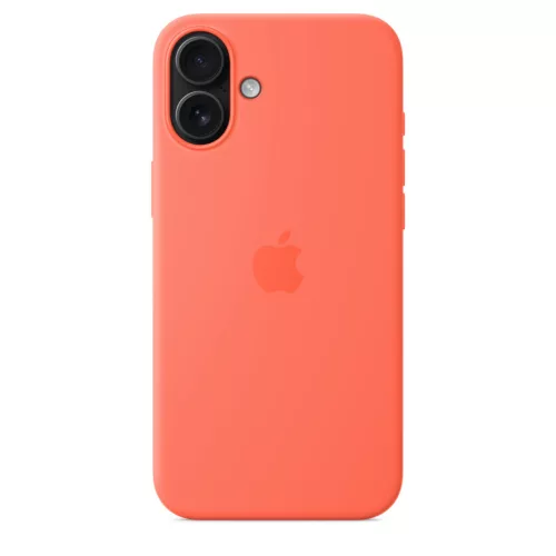 Apple iPhone 16 Plus Silicone Case with MagSafe - Tangerine (SEASONAL)