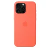 Apple iPhone 16 Pro Max Silicone Case with MagSafe - Tangerine (SEASONAL)