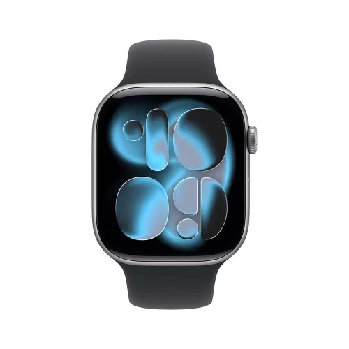 Apple Watch S11 GPS 42mm Space Grey Aluminium Case with Black Sport Band - M/L