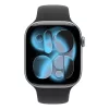 Apple Watch S11 GPS 46mm Space Grey Aluminium Case with Black Sport Band - S/M