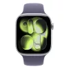 Apple Watch S11 GPS 46mm Silver Aluminium Case with Purple Fog Sport Band - M/L