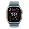 Apple Watch Ultra 3 Cellular 49mm Natural Titanium Case with Light Blue Alpine Loop - Medium
