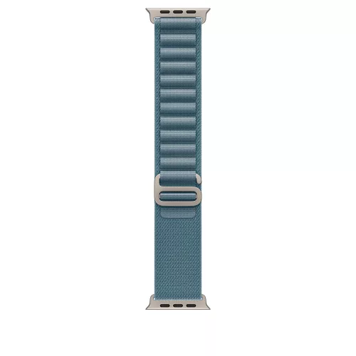 Apple Watch Ultra 3 Cellular 49mm Natural Titanium Case with Light Blue Alpine Loop - Large