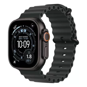   Apple Watch Ultra 3 Cellular 49mm Black Titanium Case with Black Ocean Band