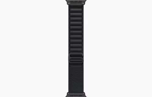 Apple Watch Ultra 3 Cellular 49mm Black Titanium Case with Black Alpine Loop - Large
