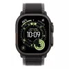 Apple Watch Ultra 3 Cellular 49mm Black Titanium Case with Black/Charcoal Trail Loop - S/M