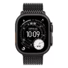 Apple Watch Ultra 3 Cellular 49mm Black Titanium Case with Black Titanium Milanese Loop - Large