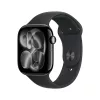 Apple Watch S11 Cellular 42mm Jet Black Aluminium Case with Black Sport Band - M/L