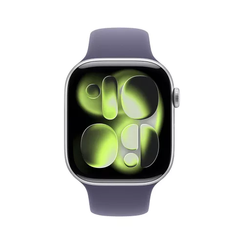 Apple Watch S11 Cellular 42mm Silver Aluminium Case with Purple Fog Sport Band - S/M