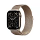 Apple Watch S11 Cellular 42mm Gold Titanium Case with Gold Milanese Loop