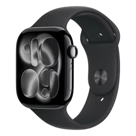  Apple Watch S11 Cellular 46mm Jet Black Aluminium Case with Black Sport Band - S/M