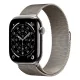 Apple Watch S11 Cellular 46mm Natural Titanium Case with Natural Milanese Loop - S/M