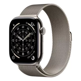   Apple Watch S11 Cellular 46mm Natural Titanium Case with Natural Milanese Loop - M/L