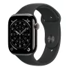Apple Watch S11 Cellular 46mm Slate Titanium Case with Black Sport Band - S/M