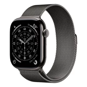   Apple Watch S11 Cellular 46mm Slate Titanium Case with Slate Milanese Loop - M/L