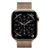 Apple Watch S11 Cellular 46mm Gold Titanium Case with Gold Milanese Loop - S/M