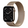 Apple Watch S11 Cellular 46mm Gold Titanium Case with Gold Milanese Loop - M/L