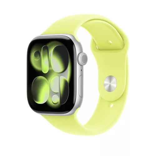 Apple Watch 46mm Band:  Neon Yellow Sport Band - M/L - SEASONAL