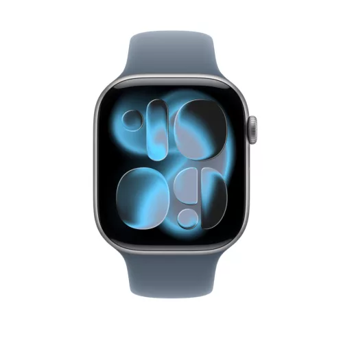 Apple Watch 46mm Band:  Anchor Blue Sport Band - S/M - SEASONAL