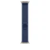 Apple Watch 49mm Loop:  Blue/Bright Blue Trail Loop - S/M - Natural Titanium Finish