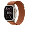 Apple Watch 49mm Loop:  Terra Cotta Alpine Loop - Medium - Natural Titanium Finish