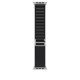 Apple Watch 49mm Loop:  Black Alpine Loop - Small - Natural Titanium Finish