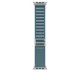 Apple Watch 49mm Loop:  Light Blue Alpine Loop - Small - Natural Titanium Finish