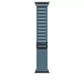   Apple Watch 49mm Loop:  Light Blue Alpine Loop - Medium - Black Titanium Finish