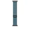 Apple Watch 49mm Loop:  Light Blue Alpine Loop - Large - Black Titanium Finish