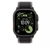 Apple Watch 49mm Loop:  Black/Charcoal Trail Loop - M/L - Black Titanium Finish