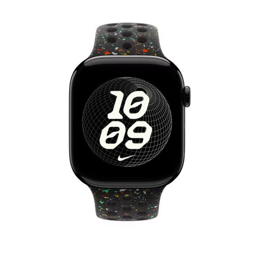 Apple Watch 46mm Band:  Midnight Black Nike Sport Band - M/L