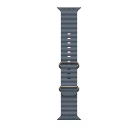   Apple Watch 49mm Band:  Anchor Blue Ocean Band Extension - Natural Titanium Finish